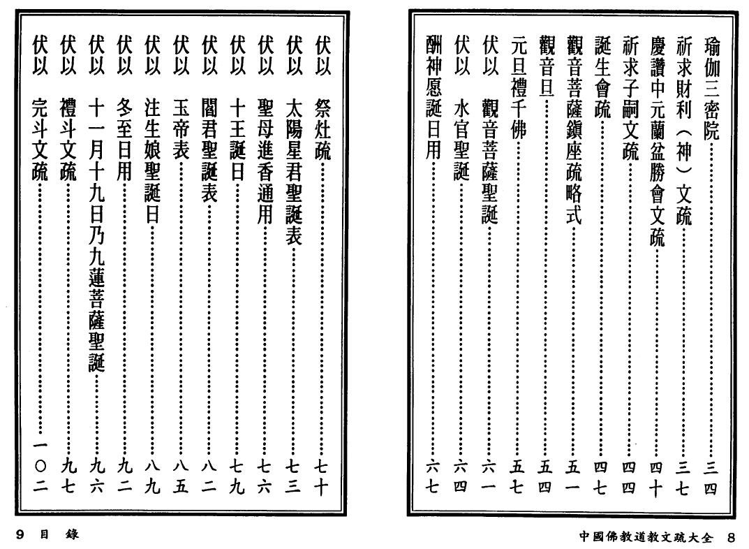 高铭德《中国佛教道教文疏大全》上下册 国学古籍 第3张